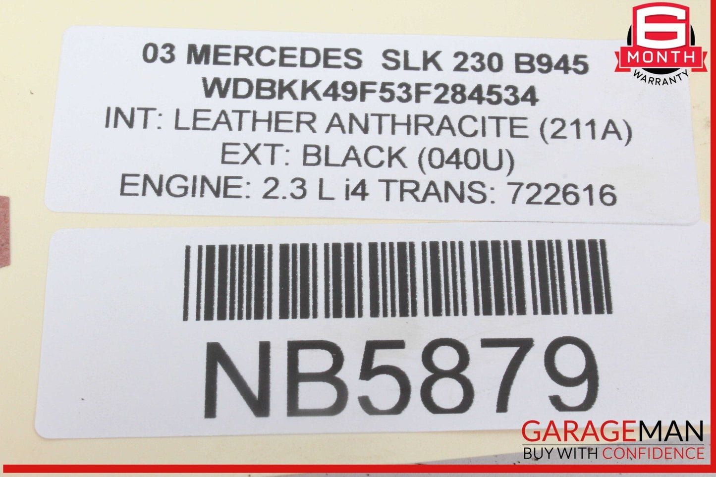 97-04 Mercedes R170 SLK230 SLK320 Rear Right / Left Lower Suspension Control Arm