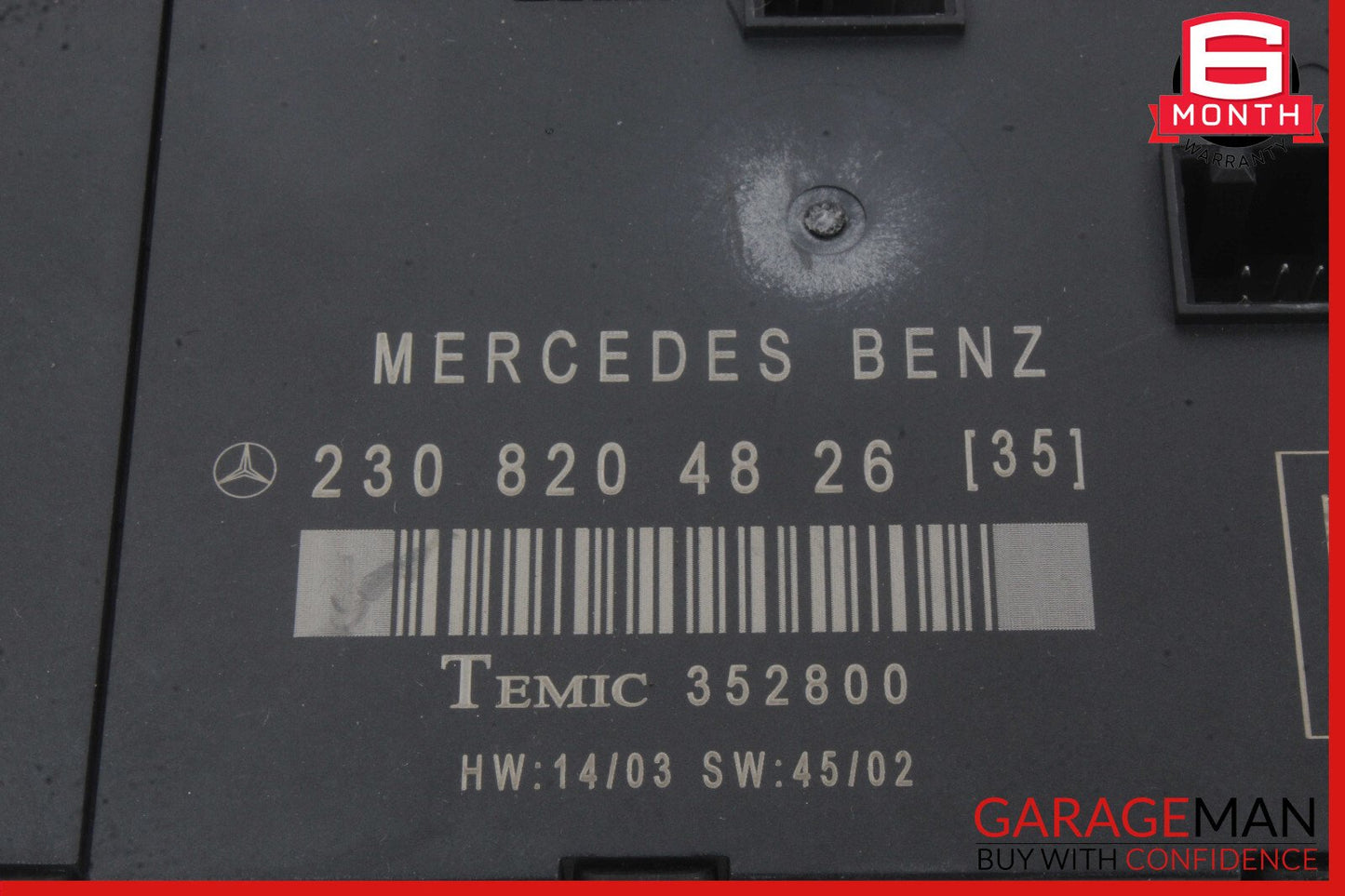 03-12 Mercedes R230 SL500 SL550 SL55 AMG Door Control Module Right Side OEM
