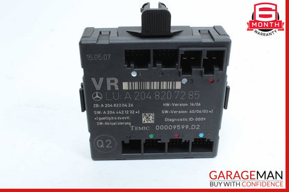 08-14 Mercedes W204 C300 C350 Sedan Front Right Side Door Control Module Unit
