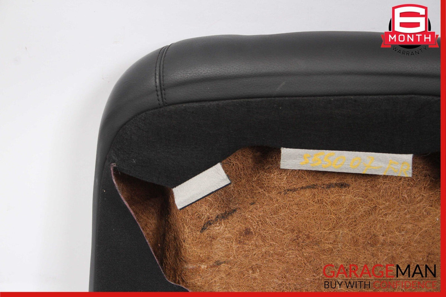 07-09 Mercedes W221 S550 Front Right Passenger Upper Seat Cushion Cover Black