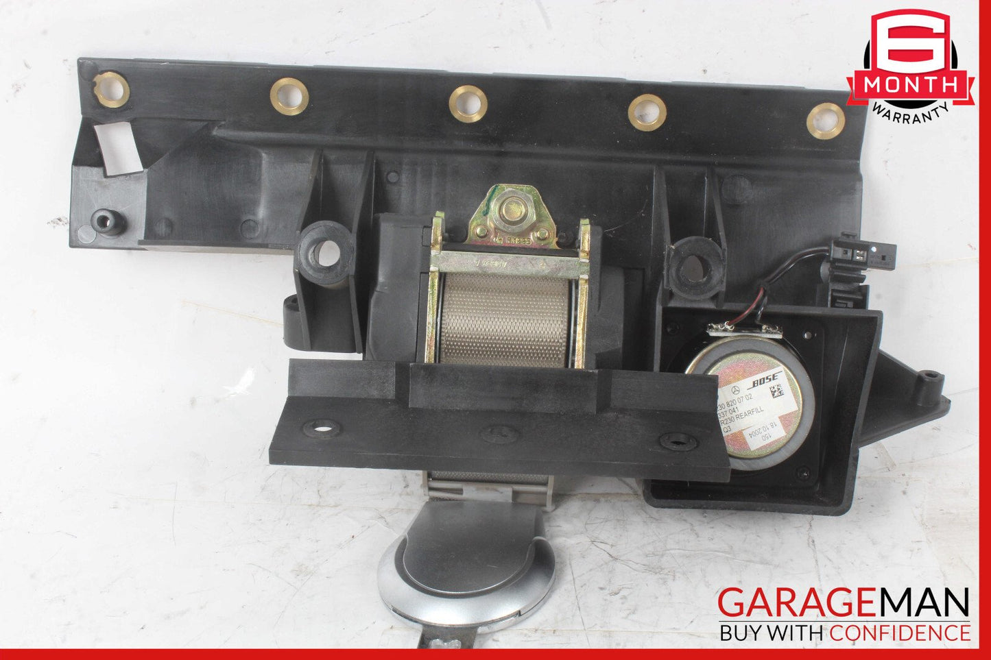 03-08 Mercedes R230 SL500 Rear Right Seat Belt Retractor Luggage w/ Speaker OEM