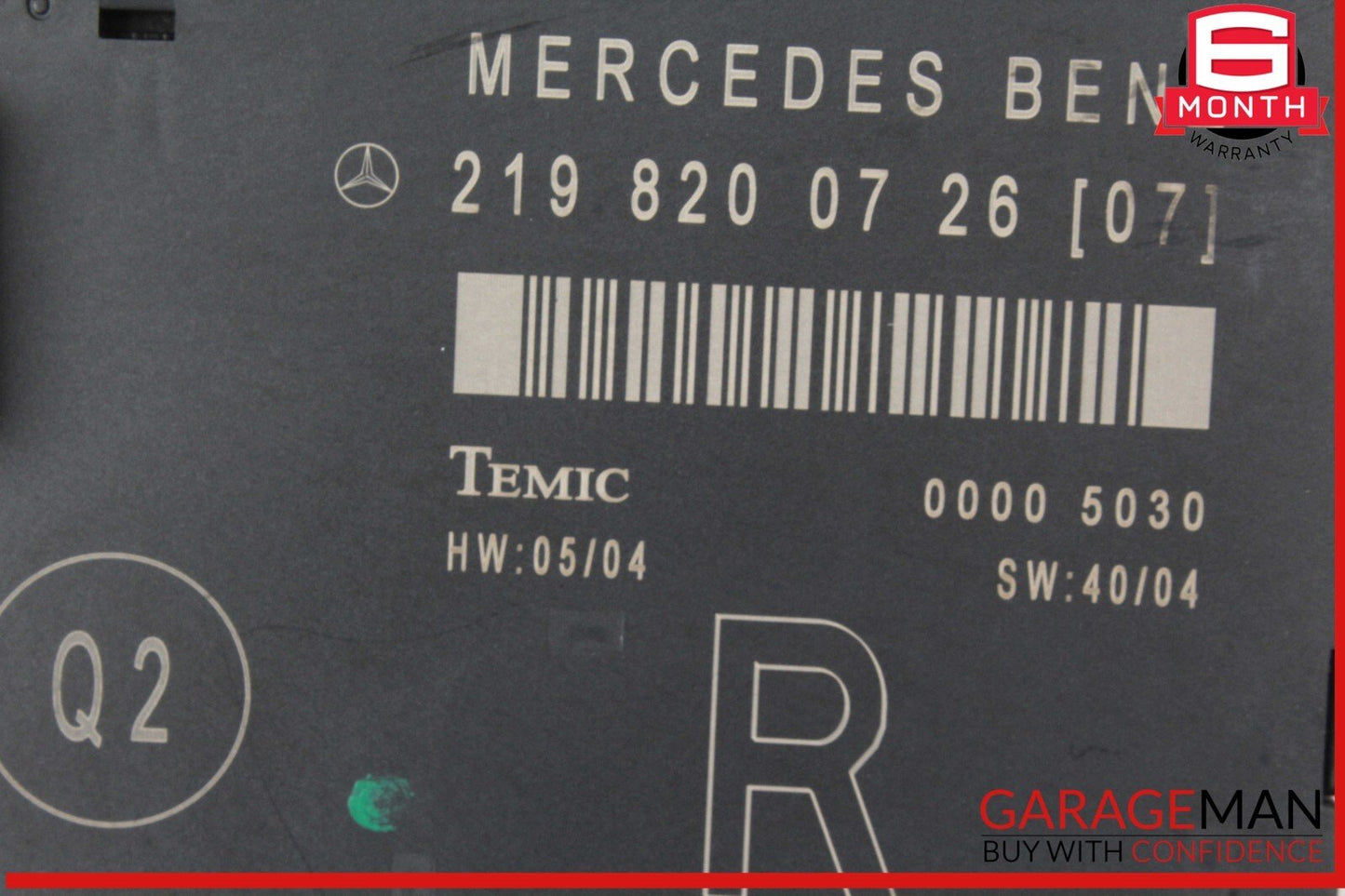 06-11 Mercedes W219 CLS63 AMG CLS500 Front Right Door Control Module 2198200726