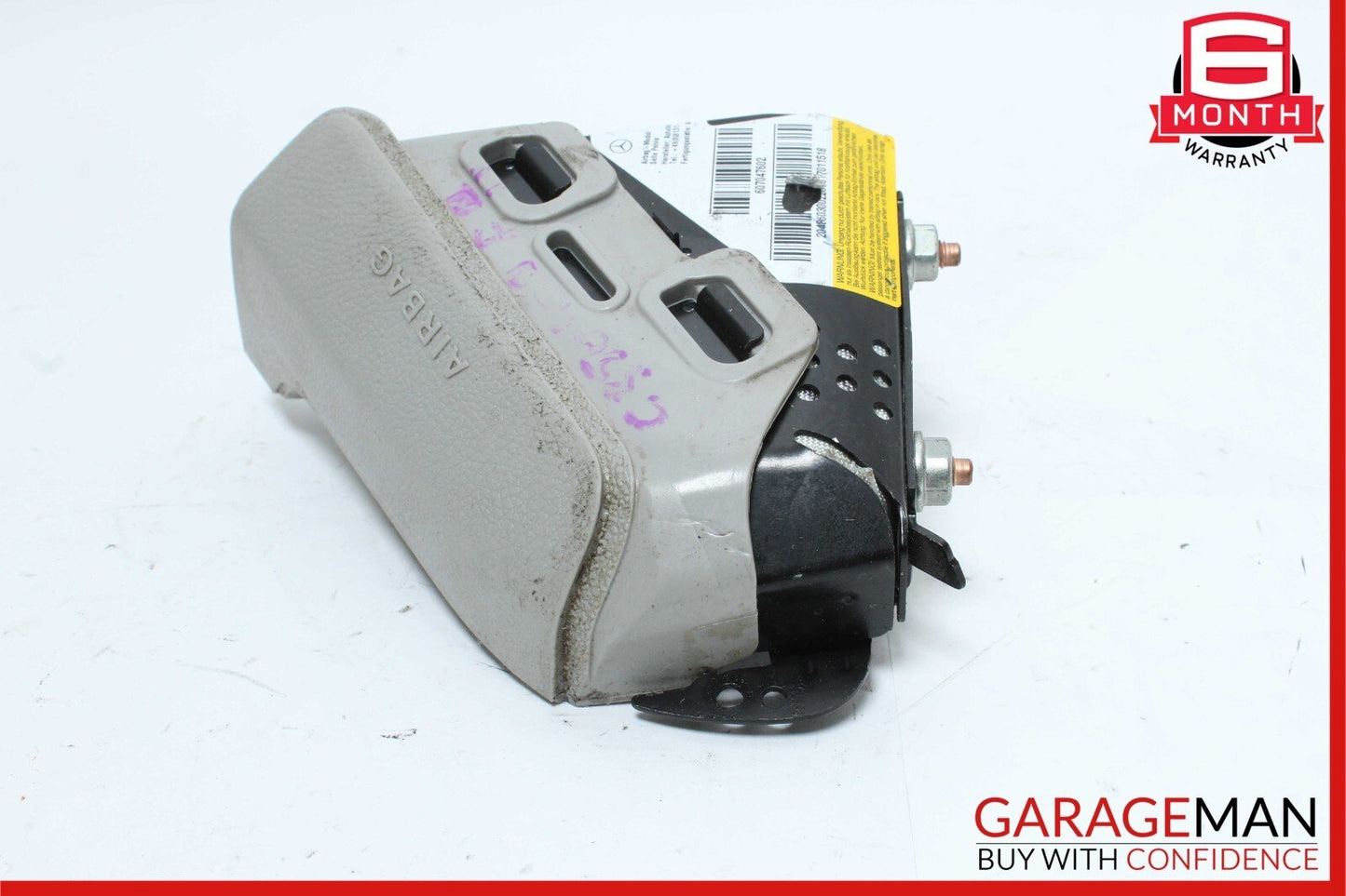 08-15 Mercedes W204 C350 GLK350 Right Side Lower Seat Airbag Air Bag Gray OEM