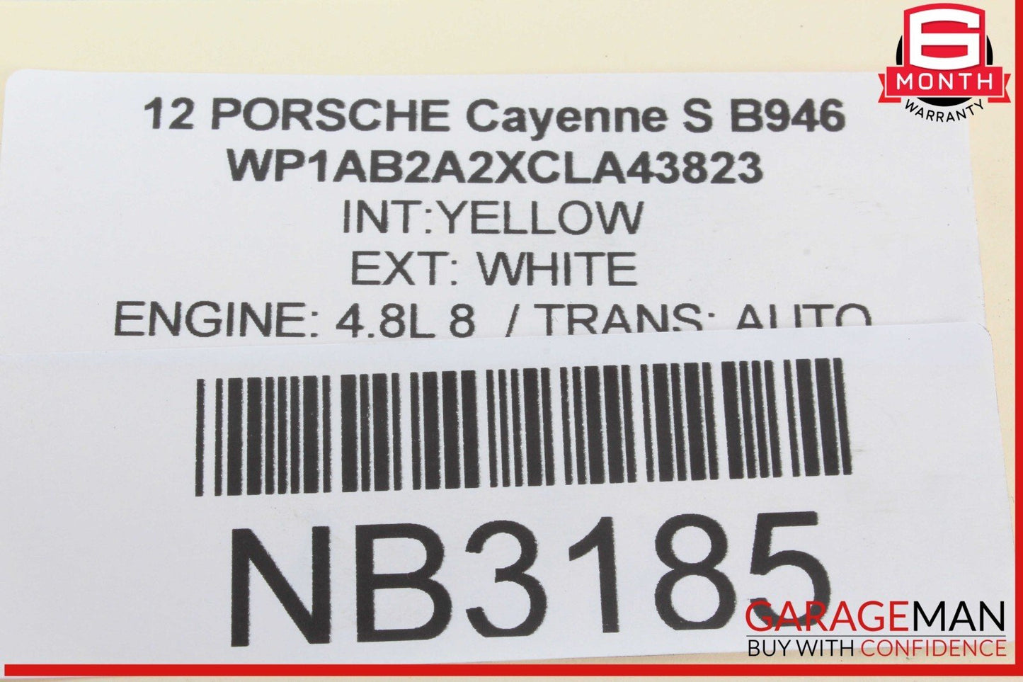 11-18 Porsche Cayenne S 958 Rear Left Side Door Window Regulator Motor Unit OEM