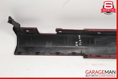 06-09 Mercedes W209 CLK350 CLK500 Right Rocker Molding Side Skirt Red OEM