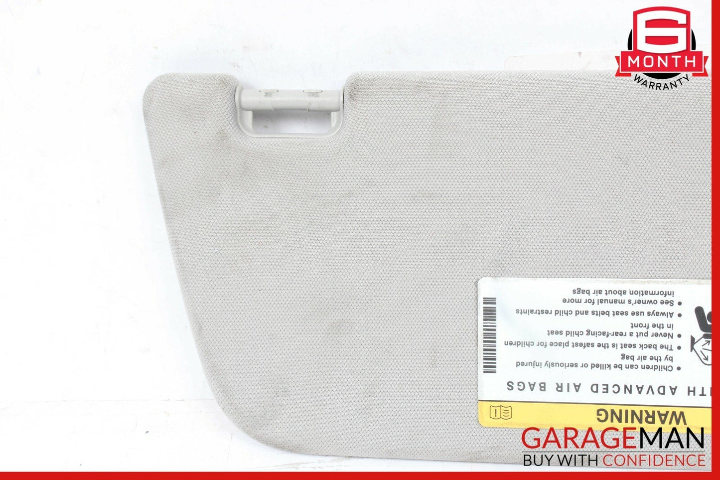 07-13 Mercedes W221 S400 Sun Visor Sunvisor Shade Cover Right Driver Side Gray