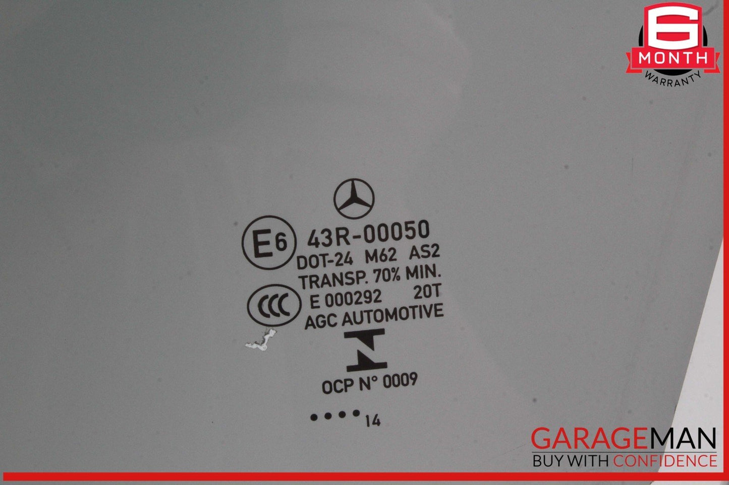 10-16 Mercedes W212 E350 E400 E550 Front Left Driver Side Door Window Glass OEM