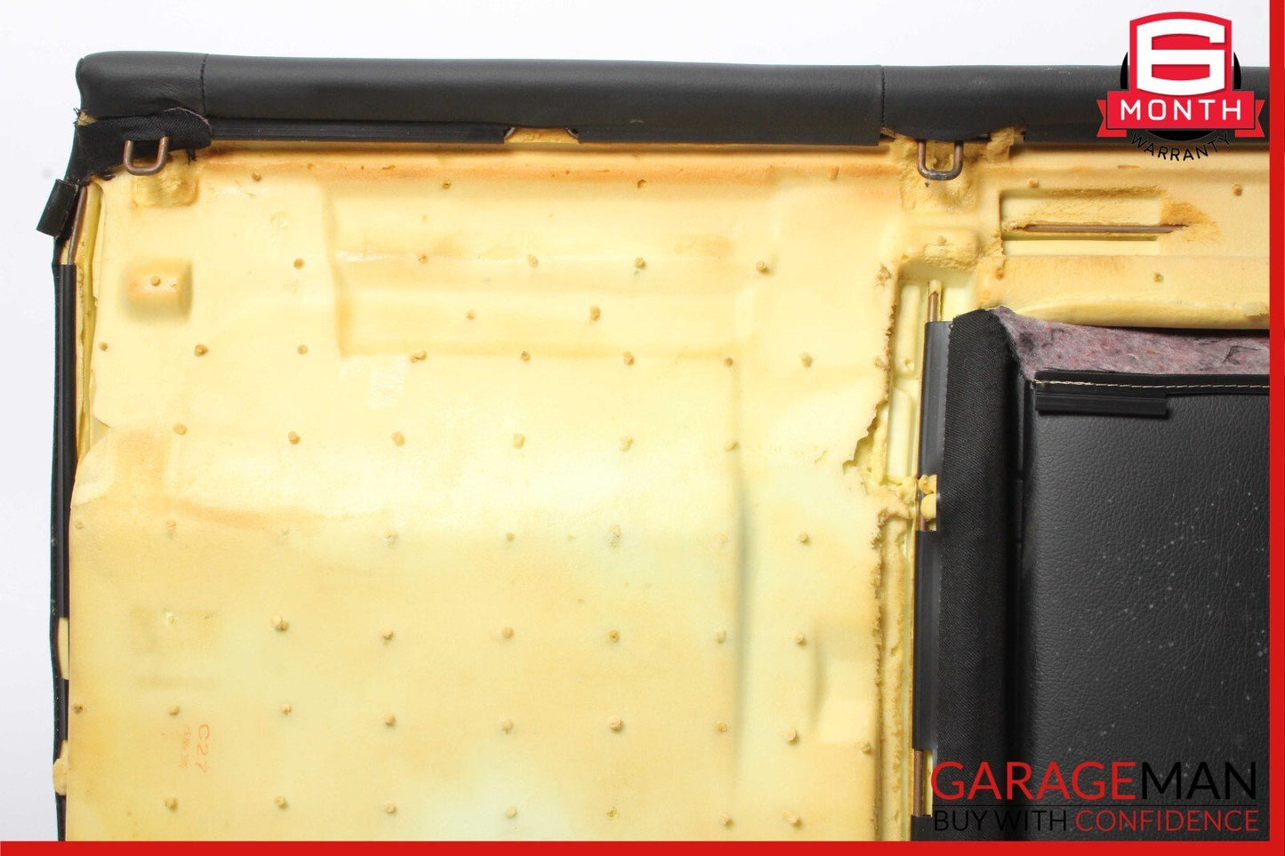 07-09 Mercedes W221 S450 S550 Rear Top Upper Seat Cushion Cover Black OEM