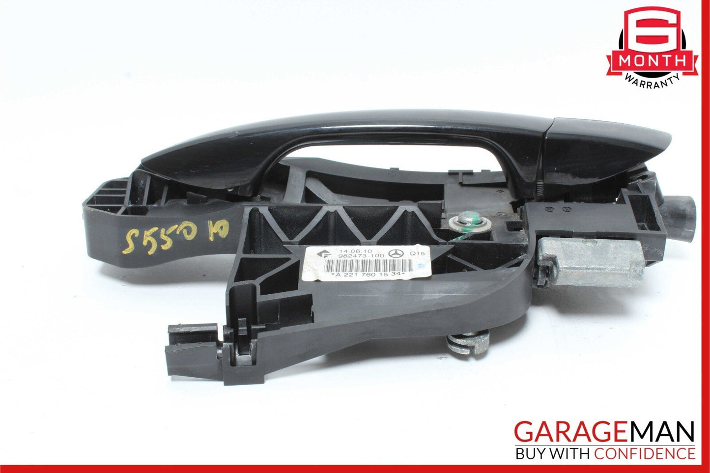 07-13 Mercedes W221 S550 Rear Left Side Exterior Door Handle Assembly Black