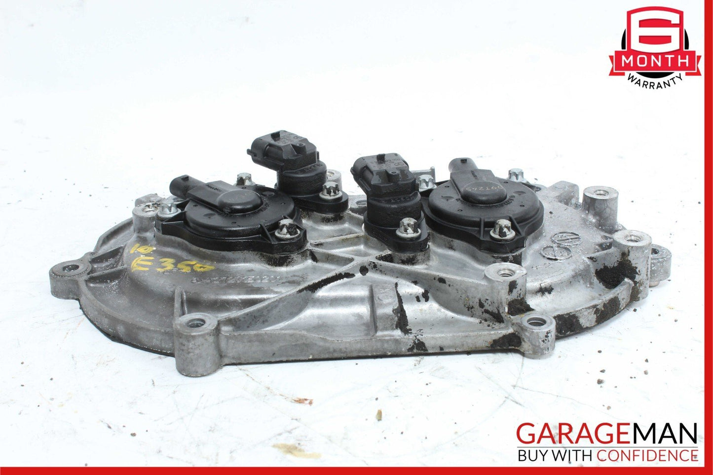 06-13 Mercedes W212 E350 Front Left Side Engine Timing Chain Cover Plate OEM