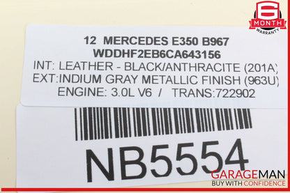 10-13 Mercedes W212 E350 Dash Head Light Headlight Fog Light Switch Controller