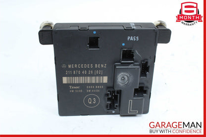 03-09 Mercedes W211 E320 E350 E63 AMG Rear Left Side Door Controller Module Unit