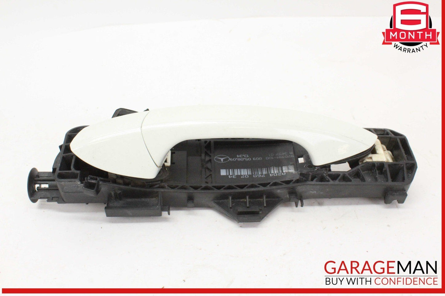 10-15 Mercedes X204 GLK350 4MATIC Rear Left Side Exterior Door Handle White OEM
