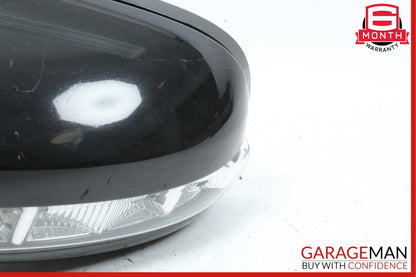 07-09 Mercedes W211 E350 E550 Front Left Side Mirror Door Rear View Black OEM
