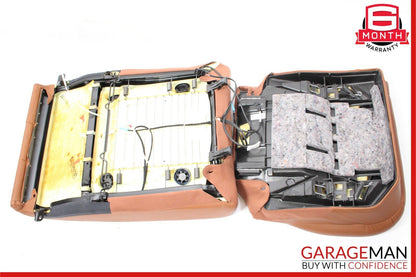 00-02 Mercedes W220 S600 Rear Left Side Lower Bottom Seat Cushion Assembly Brown