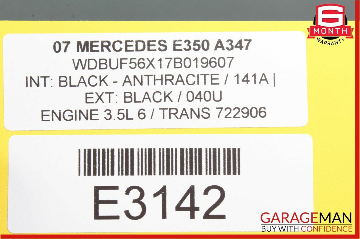 03-09 Mercedes W211 E550 E350 Front Left Driver Side Door Control Module Unit