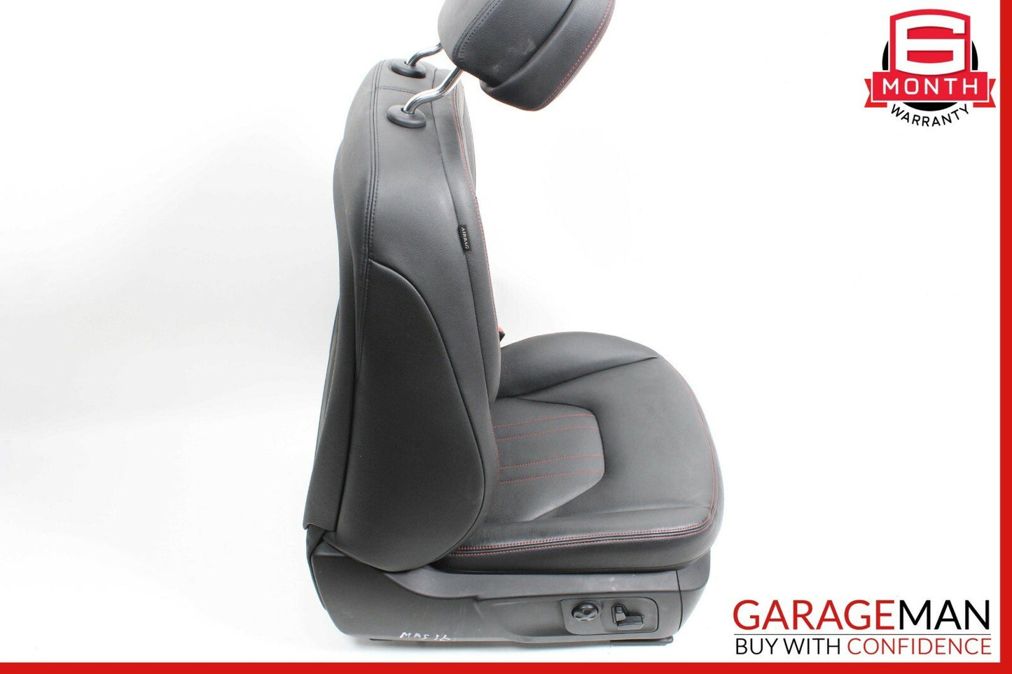 14-17 Maserati Ghibli Front Right Complete Seat Cushion Cover Assembly Black