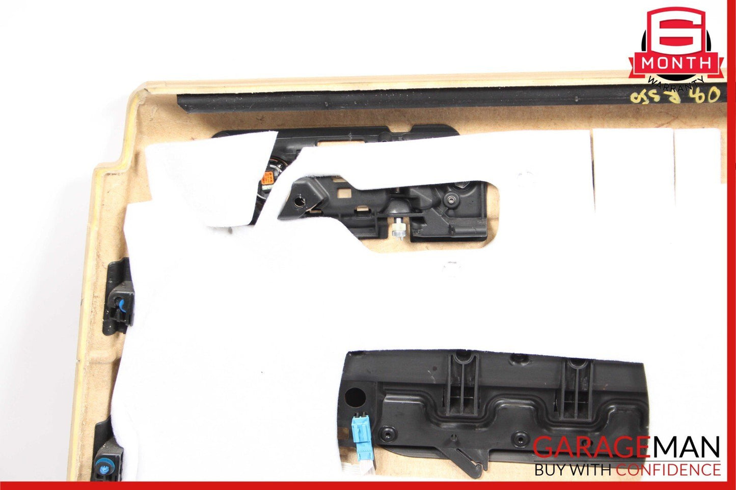 06-10 Mercedes W251 R350 Rear Left Side Complete Interior Door Panel Brown OEM