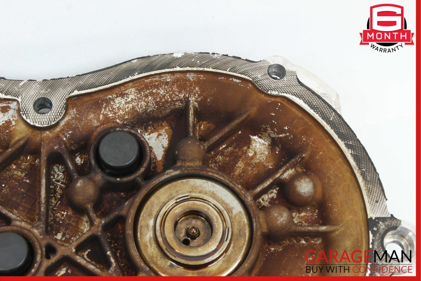 05-13 Mercedes W221 S550 Front Left Side Engine Timing Chain Cover Plate OEM
