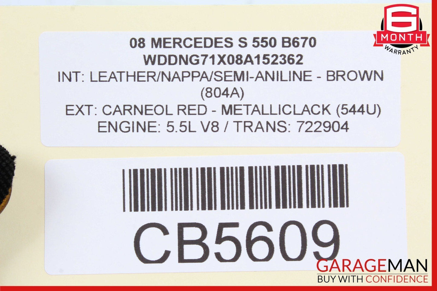 07-14 Mercedes W221 S550 CL600 Trunk Seat Lumbar Vacuum Pump 2218000248 OEM