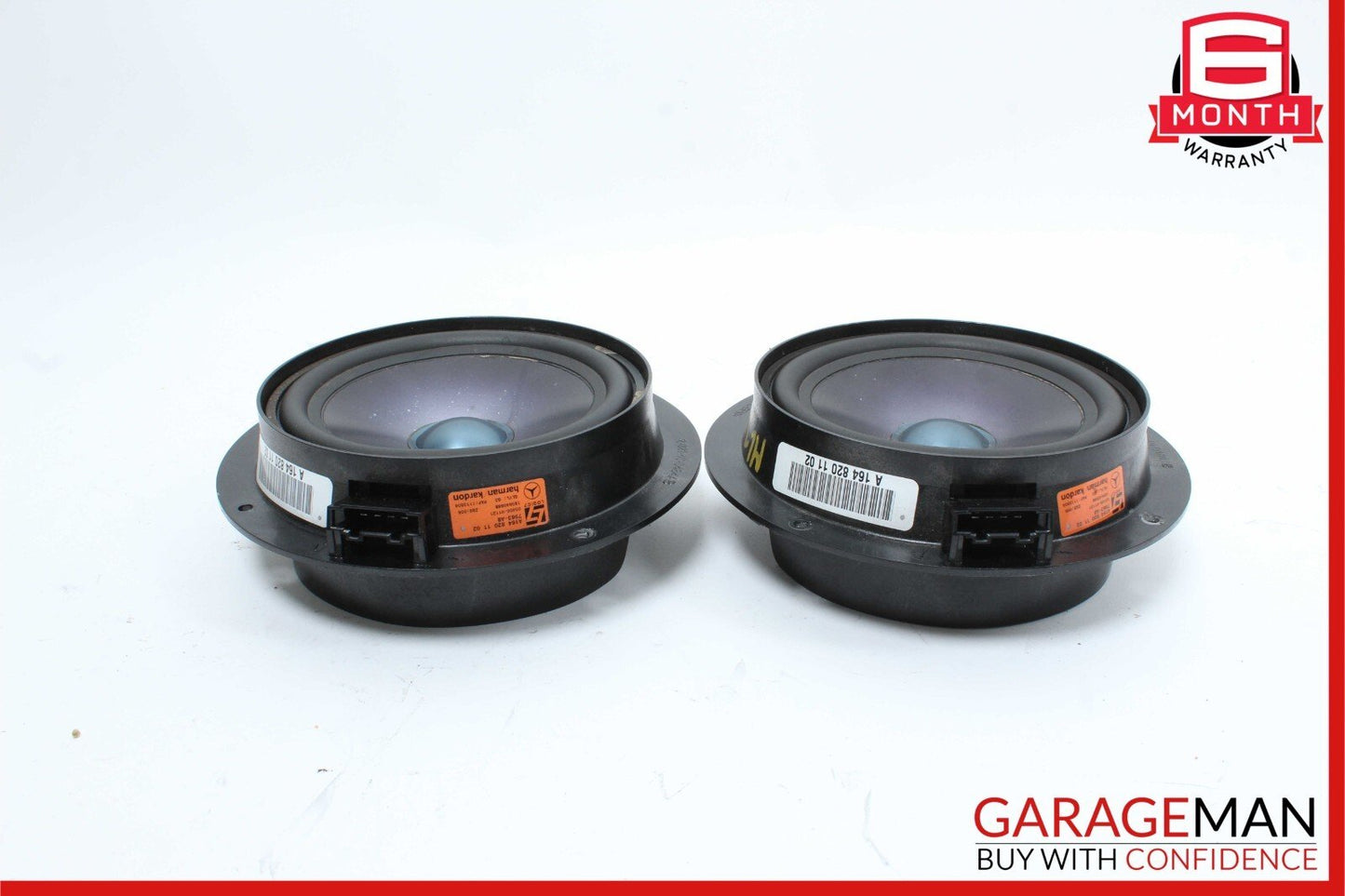 06-13 Mercedes W164 ML350 Rear Left & Right Side Audio Sound Speakers Set OEM