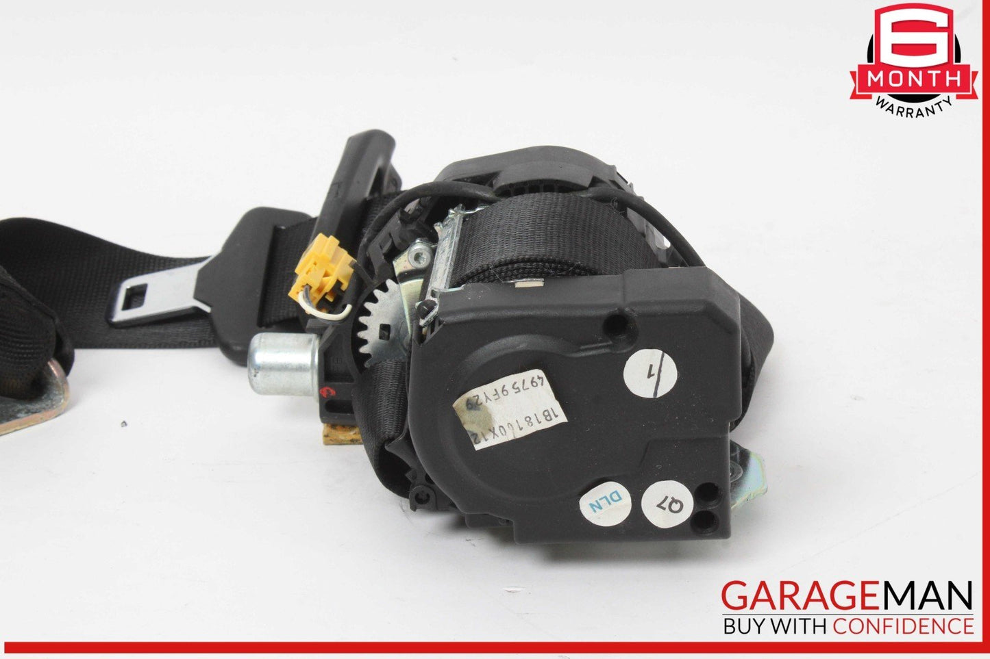 07-13 Mercedes W221 S400 S450 S550 Seat Belt Rear Left Driver Side Black OEM