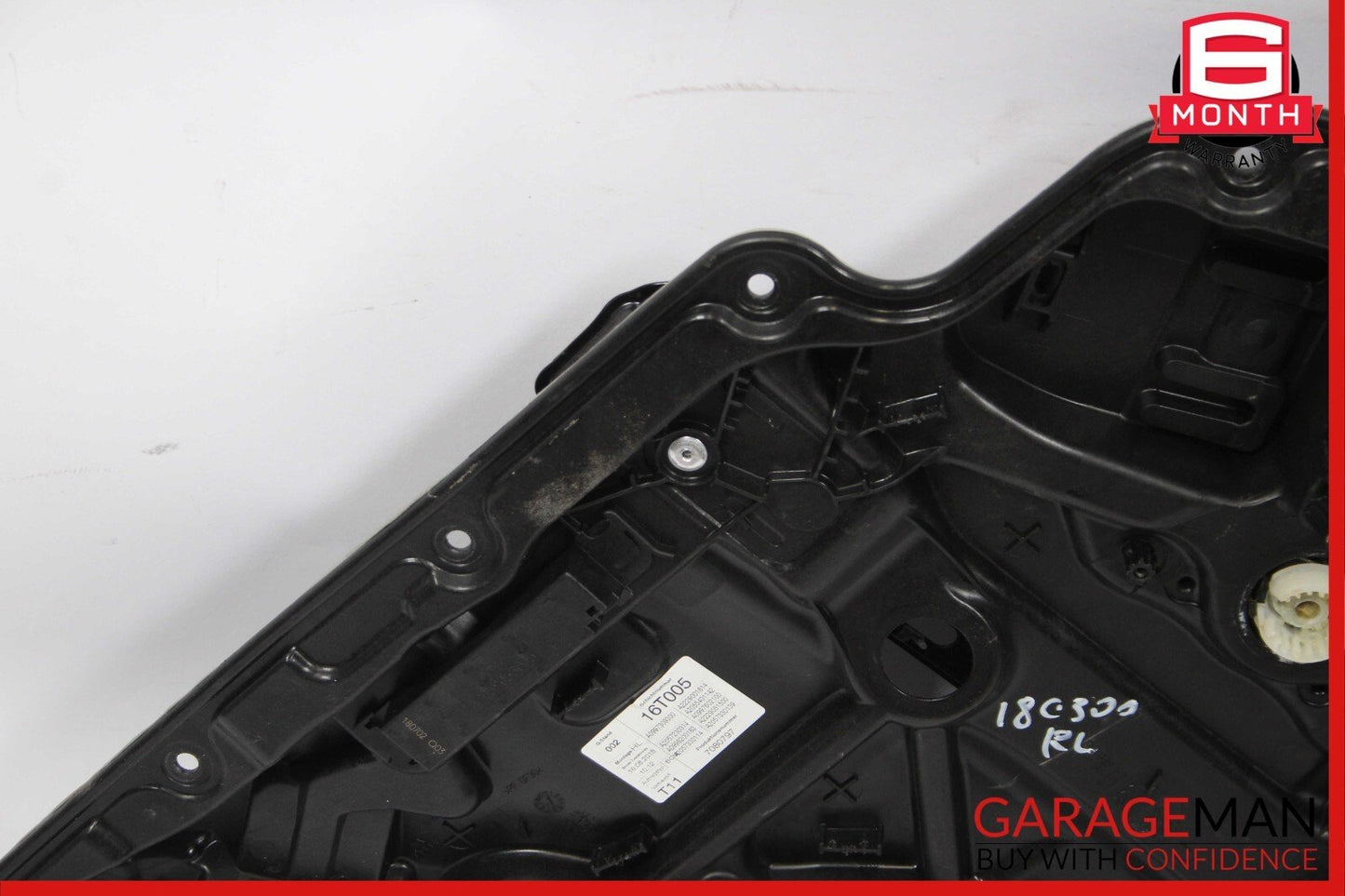 15-20 Mercedes W205 C300 C63 Rear Left Side Door Window Regulator Frame Plate