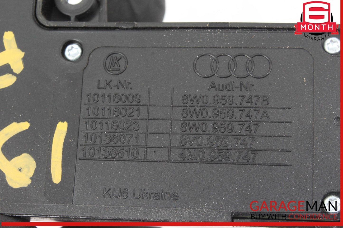 15-24 Audi S3 A4 Front Left Driver Side Seat Adjustment Control Switch OEM