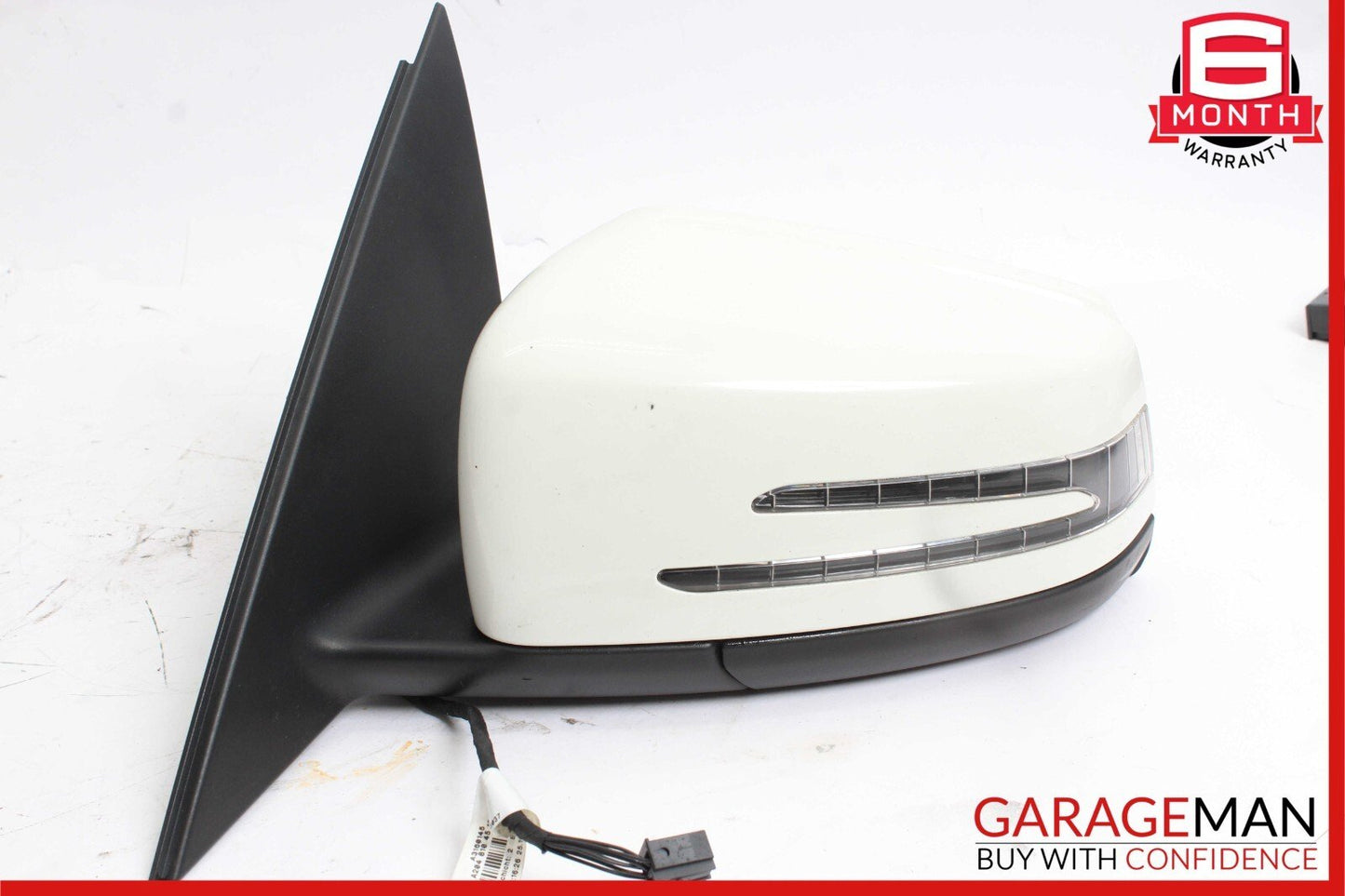 10-11 Mercedes W204 C300 C350 Front Left Driver Side Rear View Door Mirror White