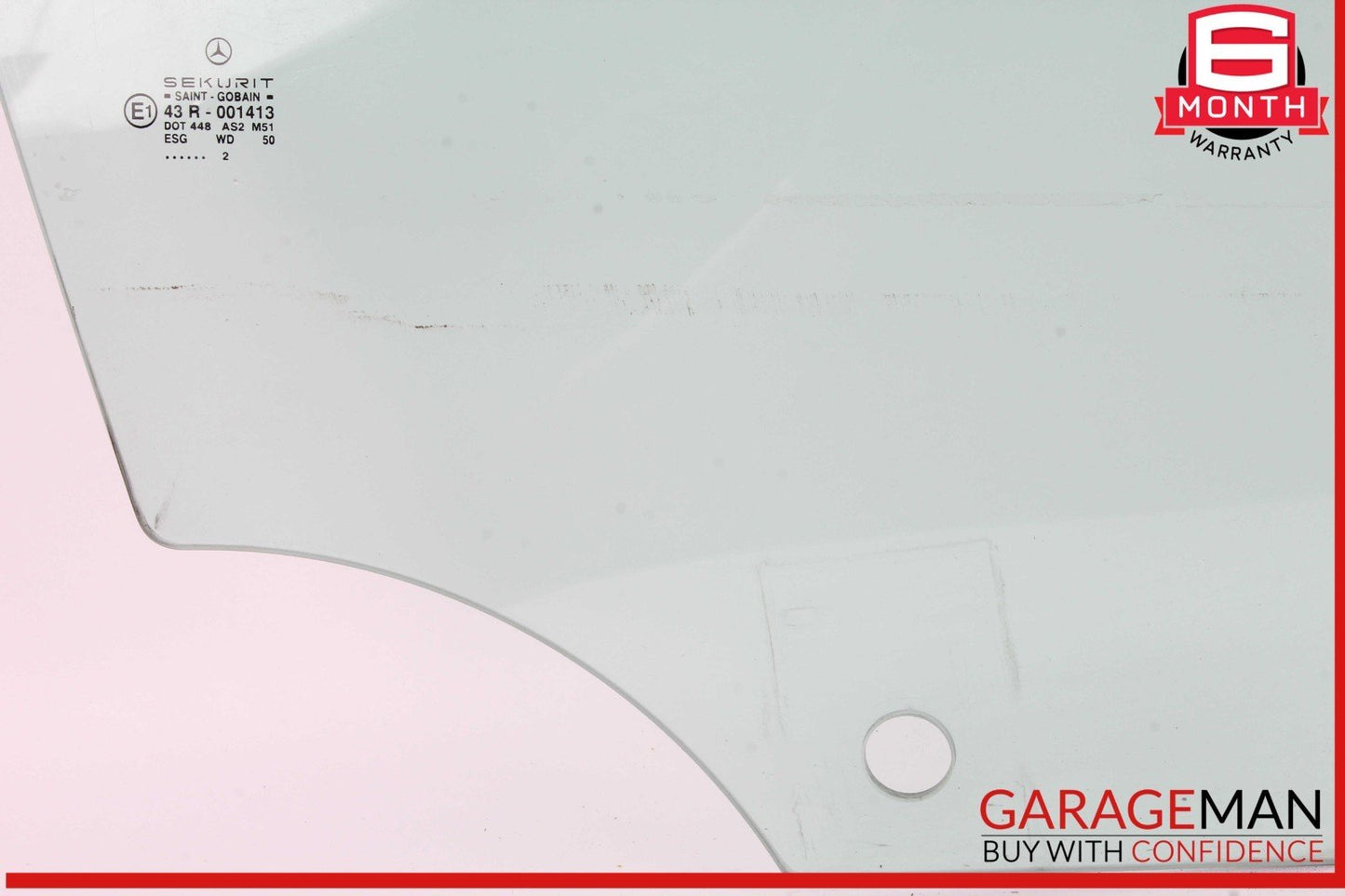 03-12 Mercedes R230 SL500 SL550 Front Right Passenger Side Door Window Glass OEM