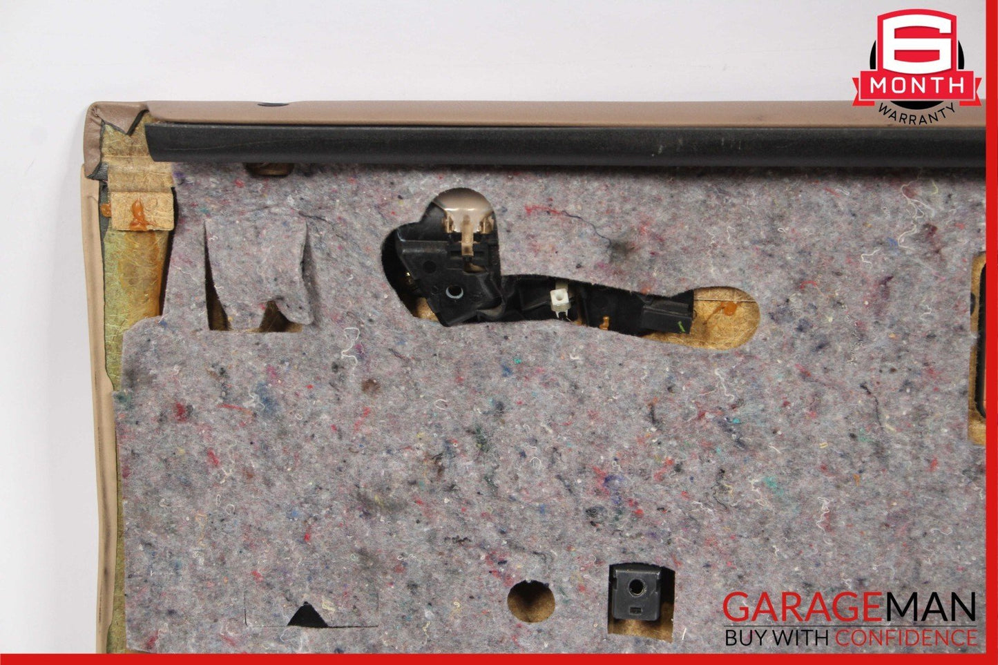 96-03 Mercedes W210 E320 Rear Left Side Interior Door Trim Panel Leather Java