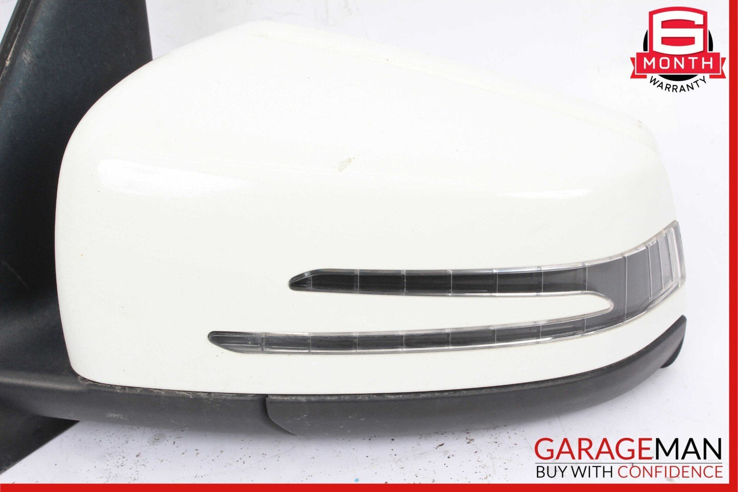 10-12 Mercedes X204 GLK350 Front Left Driver Side Mirror Rear View Door White