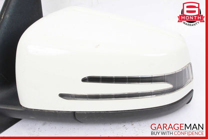 10-12 Mercedes X204 GLK350 Front Left Driver Side Mirror Rear View Door White