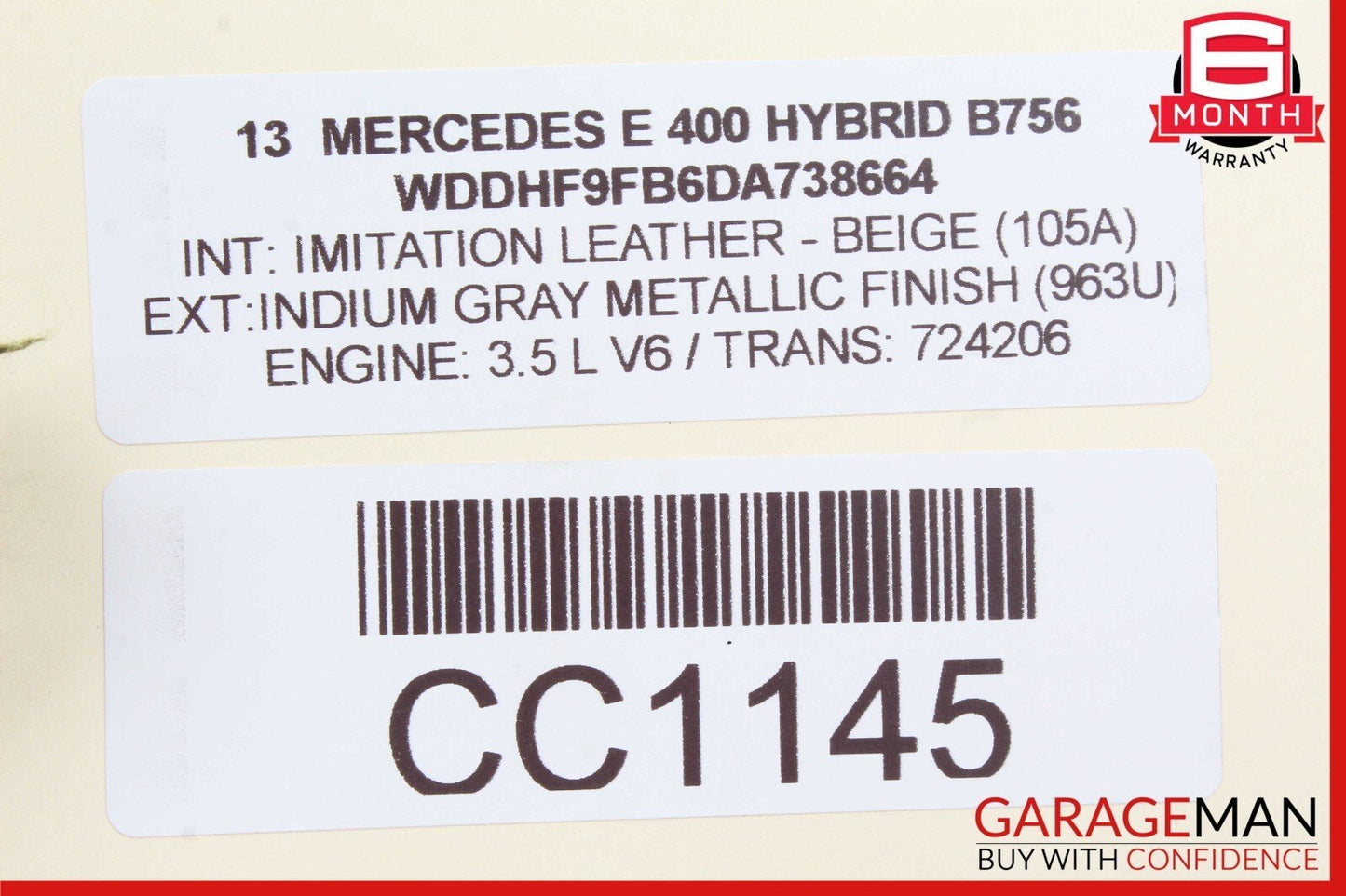 10-15 Mercedes W212 E400 E500 E63 AMG Active Lane Assist Front Camera OEM
