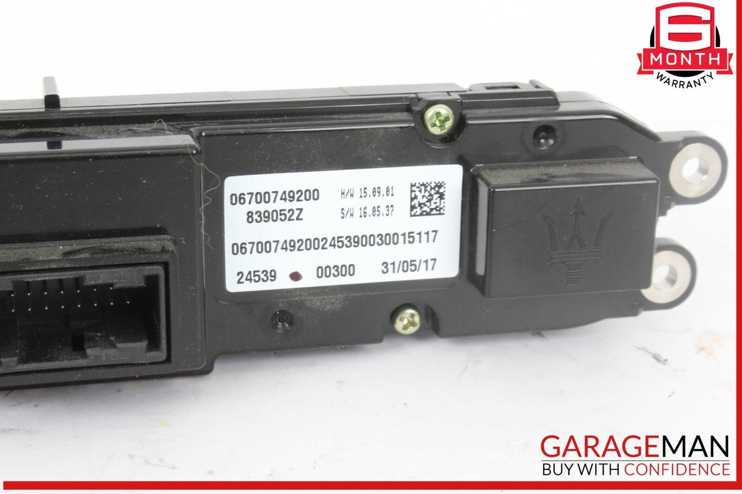 17-22 Maserati Levante M161 Ghibli M157 AC A/C Heater Climate Control Switch OEM