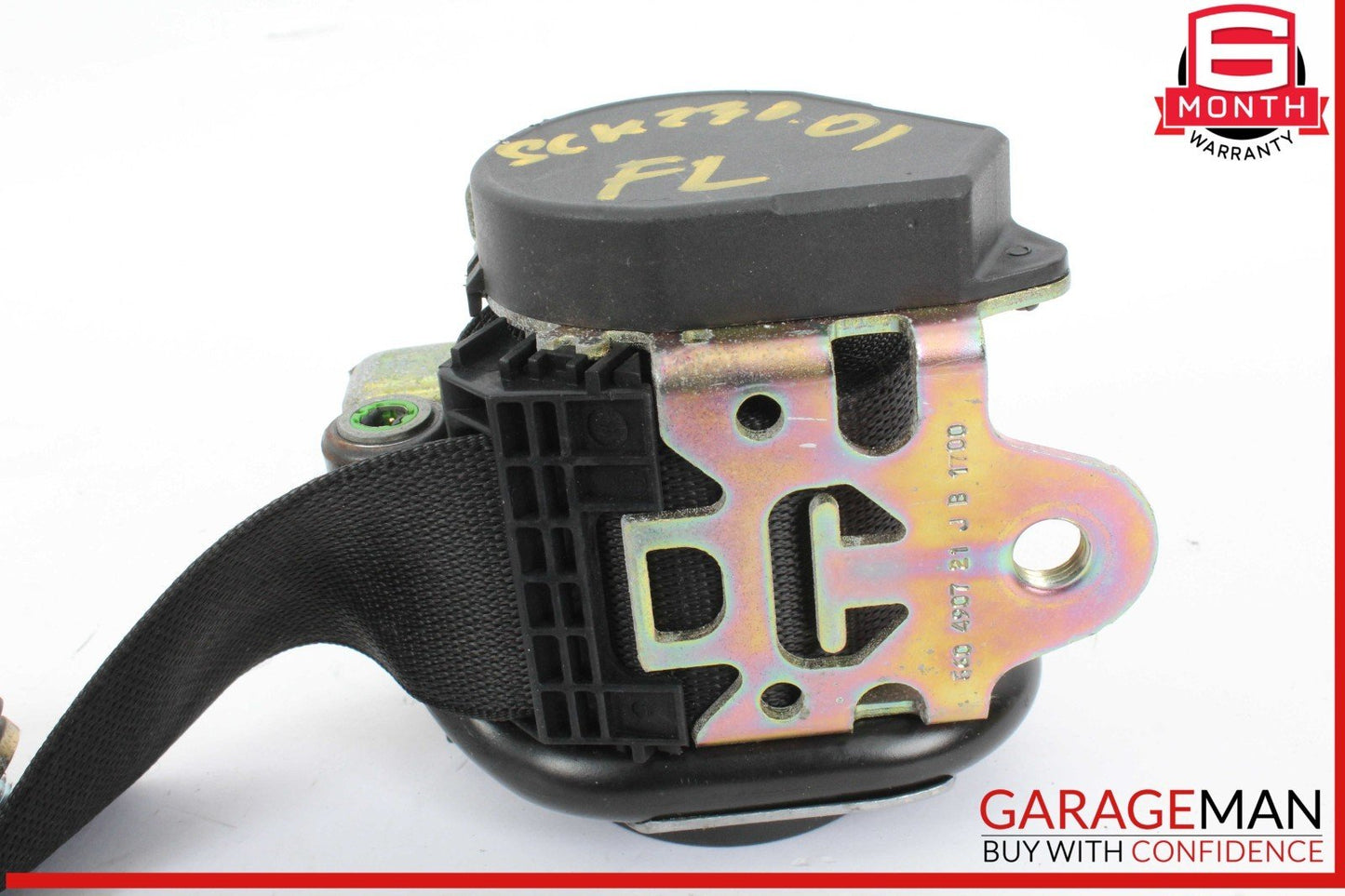 97-04 Mercedes R170 SLK230 SLK320 Front Left Side Seat Belt Seatbelt Black OEM