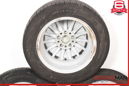 85-93 Mercedes W201 190E 190D Wheel Tire Rim Set of 4 Pc R15 OEM