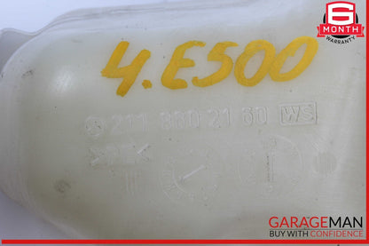03-06 Mercedes W211 E500 Radiator Fluid Overflow Tank Reservoir 2118802160 OEM