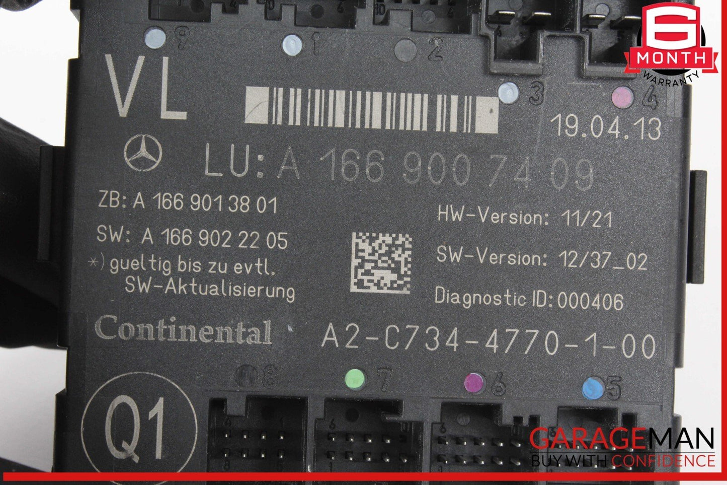 12-19 Mercedes X166 GL450 Front Left Drive Side Door Control Module Unit
