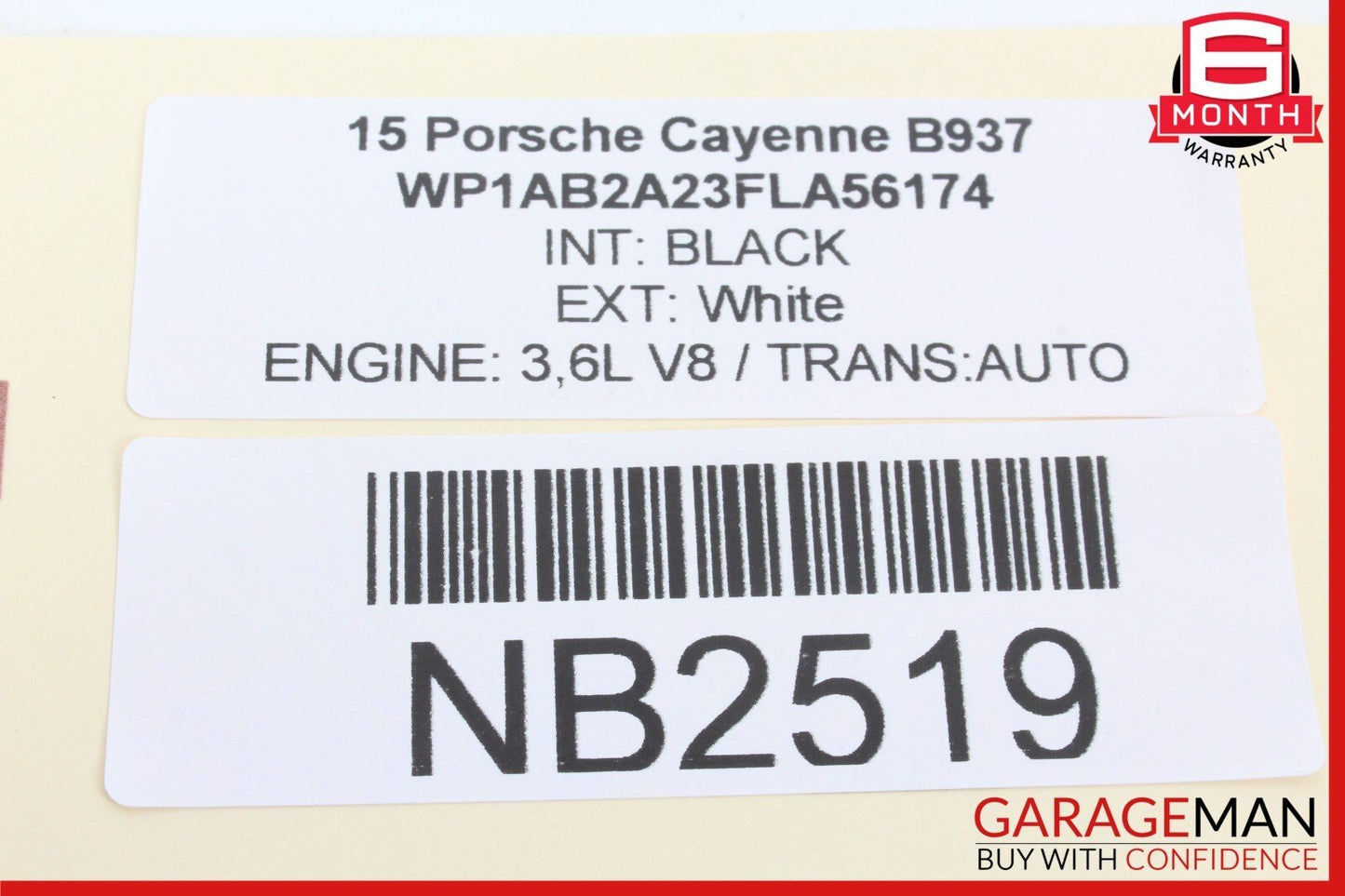11-18 Porsche Cayenne 958 Steering Column Trim Cover Black 7PP953519 OEM