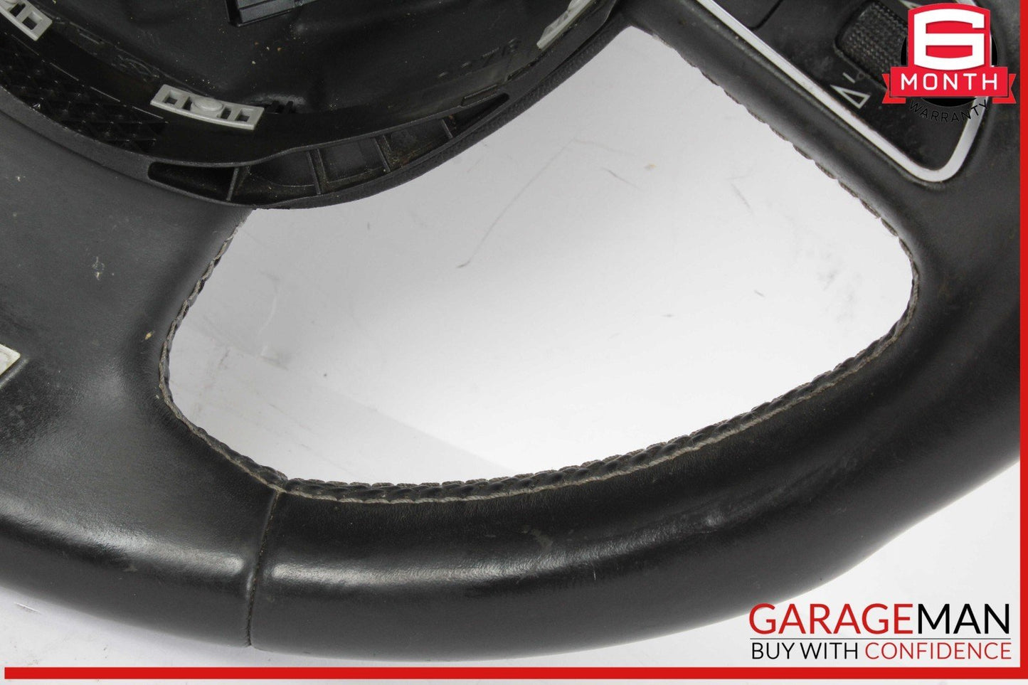 09-12 Audi S4 Front Left Driver Side Steering Wheel w/ Paddle Shifters OEM