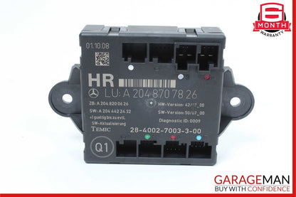 08-18 Mercedes W204 C300 Rear Right Side Door Control Module OEM