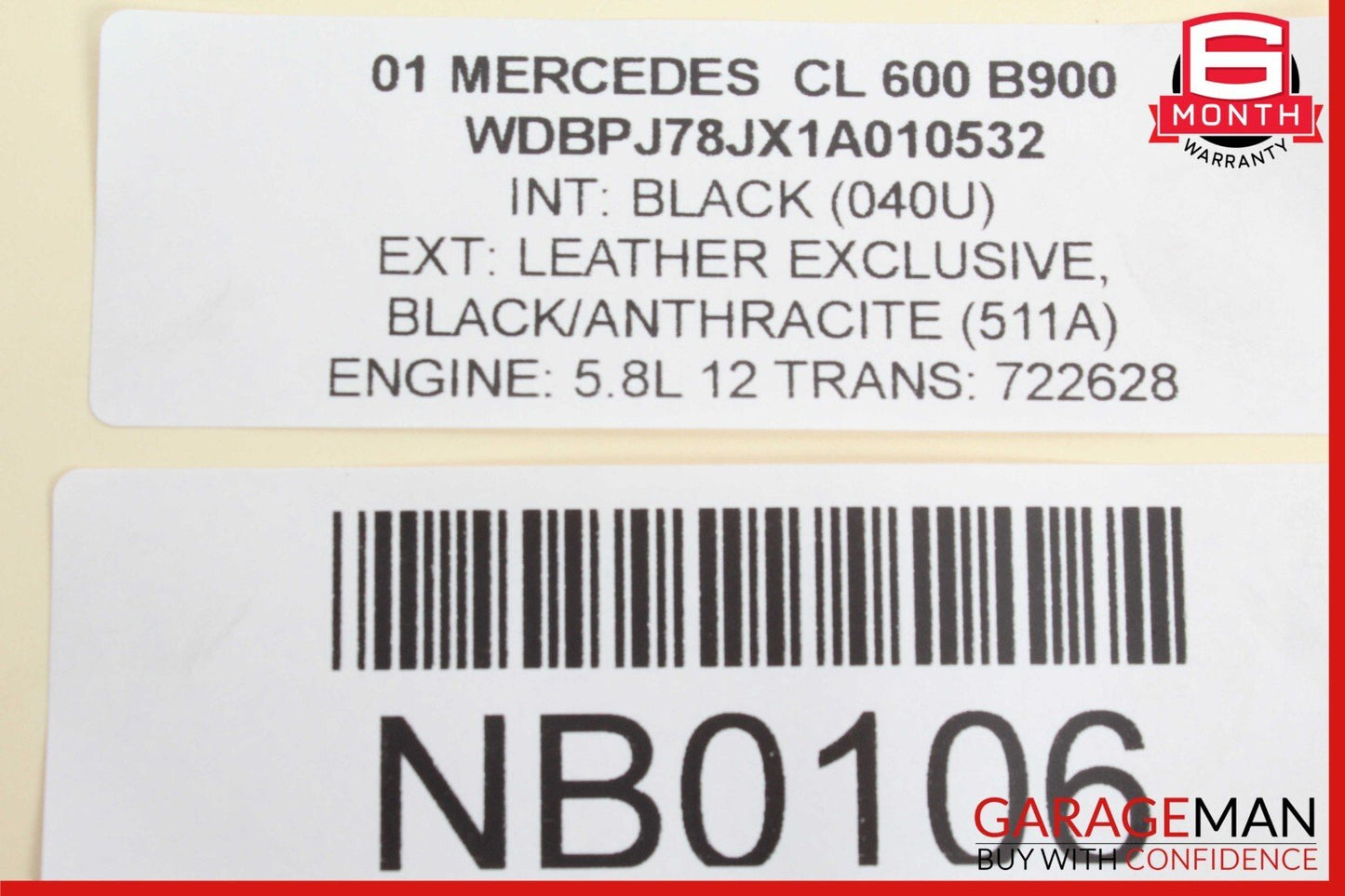 00-06 Mercedes W215 CL600 Rear Tie Rod Link Control Arm 2203520003 OEM