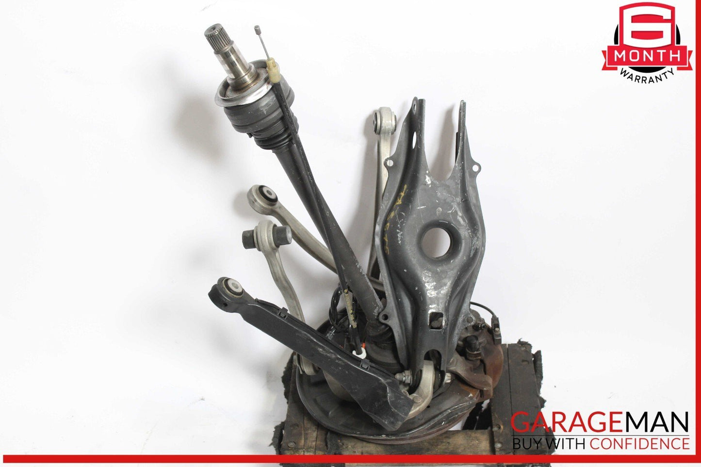 10-16 Mercedes W212 E550 Rear Left Spindle Knuckle Hub Bearing CV Shaft Assembly