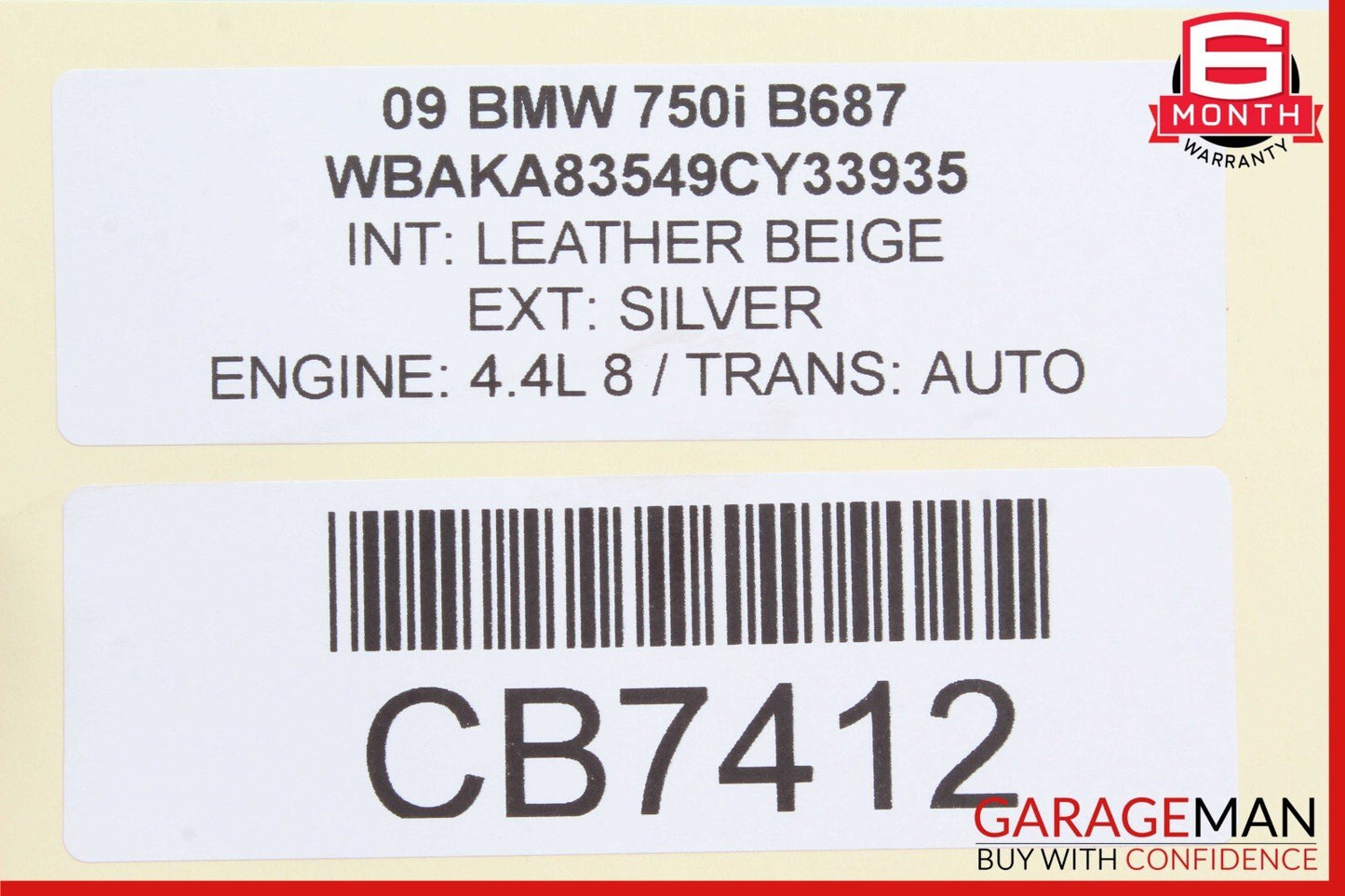 09-15 BMW 750i 750Li F02 Lane Departure Camera Control Module Unit OEM