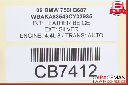 09-15 BMW 750i 750Li F02 Lane Departure Camera Control Module Unit OEM
