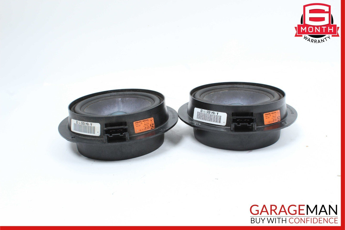 06-13 Mercedes X164 GL450 Rear Door Speakers Sound Set of 2 1648201102 OEM
