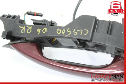 06-11 Mercedes W219 CLS500 Rear Right Side Exterior Door Handle Keyless Go Red