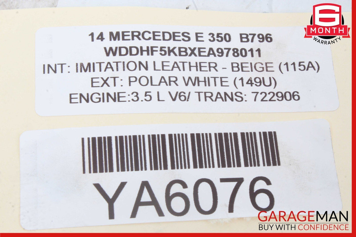 14-17 Mercedes W212 E350 E400 Ignition Switch Control Module w/ Key OEM
