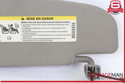 17-22 Alfa Romeo Giulia Front Right Passenger Side Sun Visor Sunvisor Gray OEM